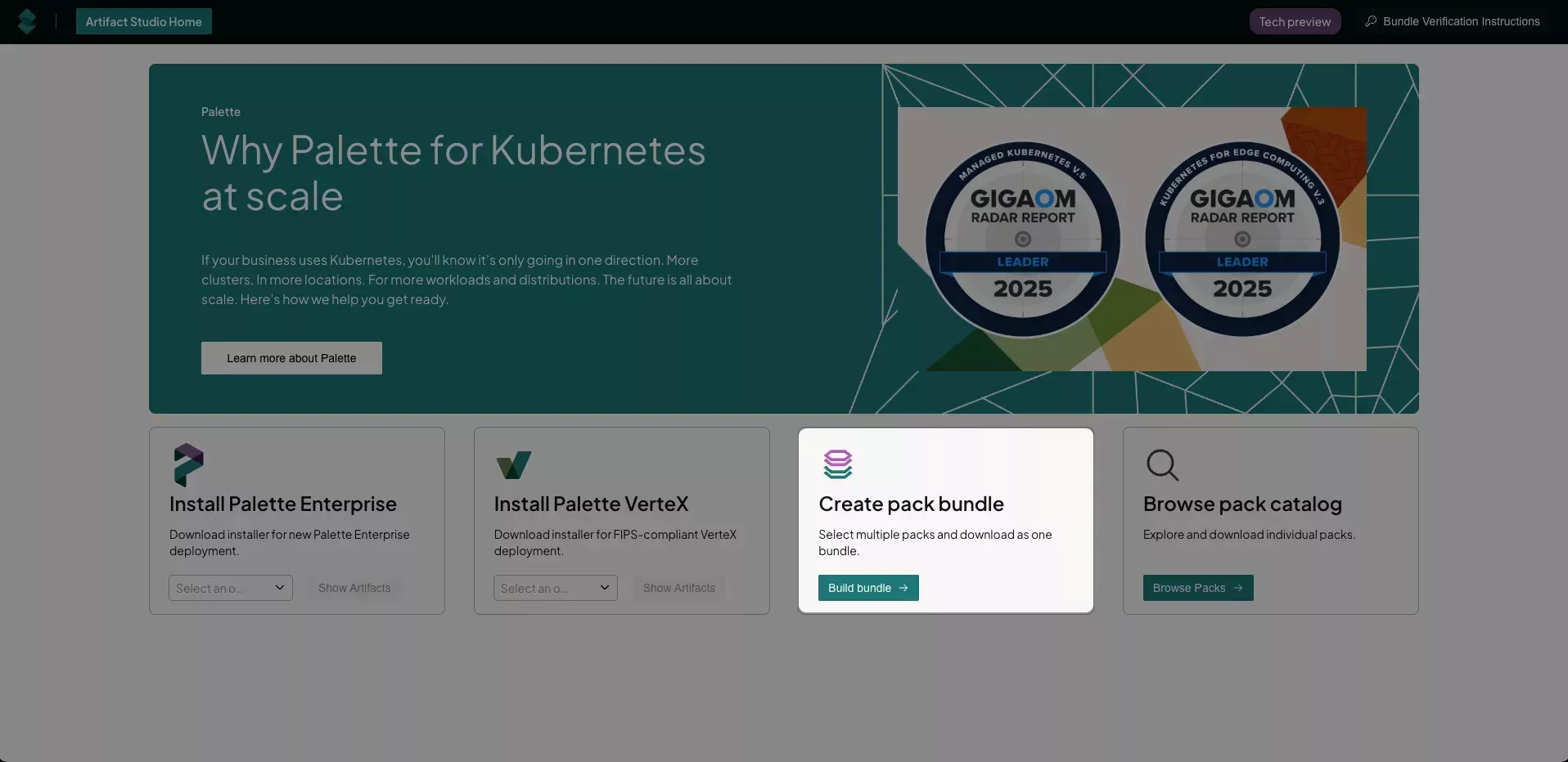 Image of Create pack bundle