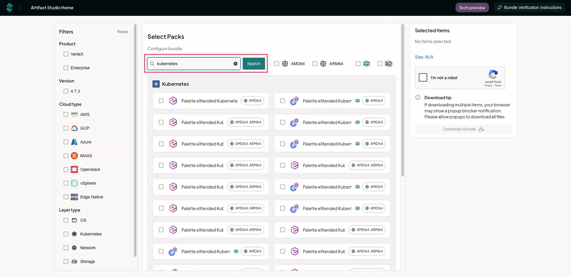 Image showing filter and search together